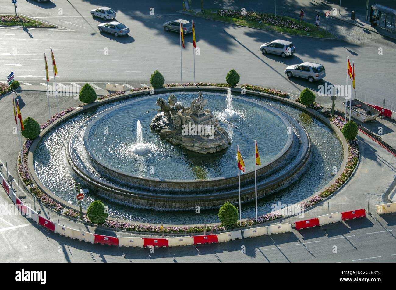 Fontana di Cibeles a Madrid, Spagna Foto Stock