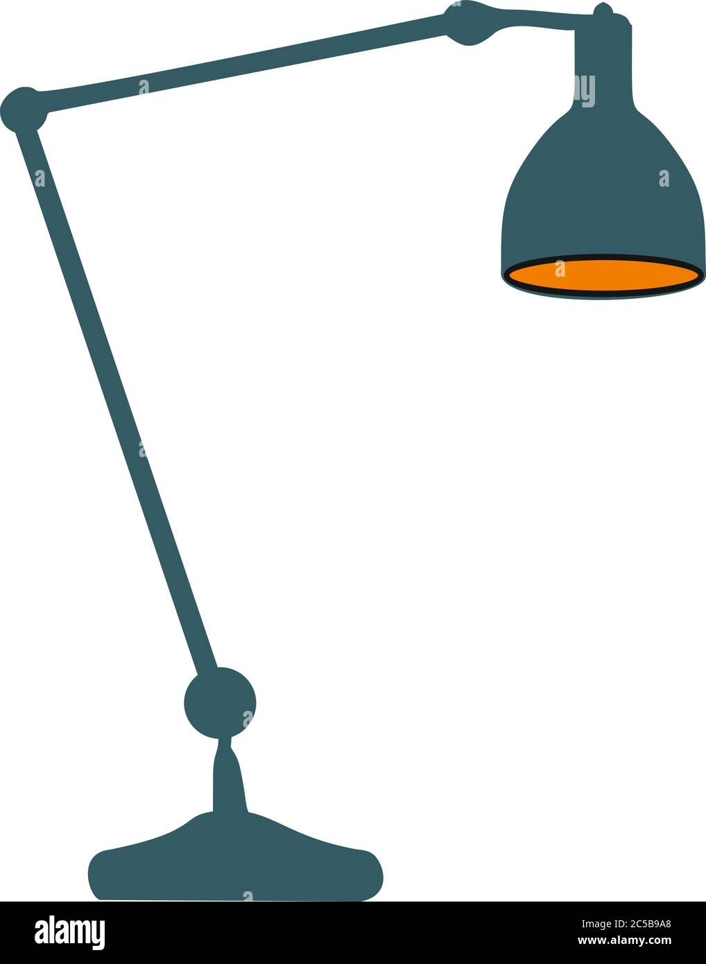 Lampada da lavoro, lampada da tavolo Vector Illustrazione Vettoriale