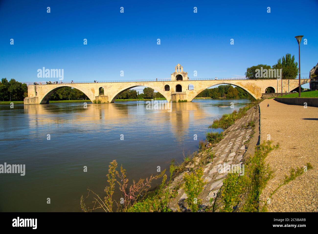 Ponte di Saint Benezet ad Avignone, Francia Foto Stock