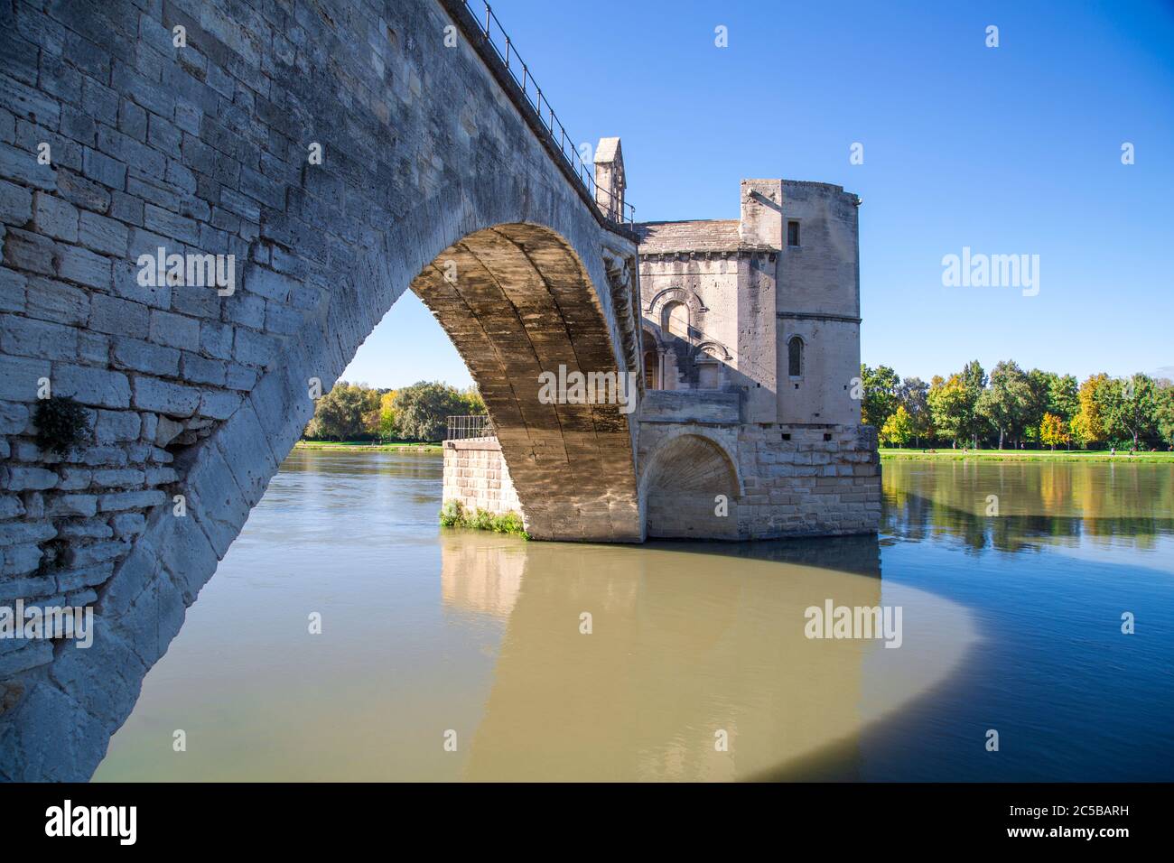Ponte di Saint Benezet ad Avignone, Francia Foto Stock