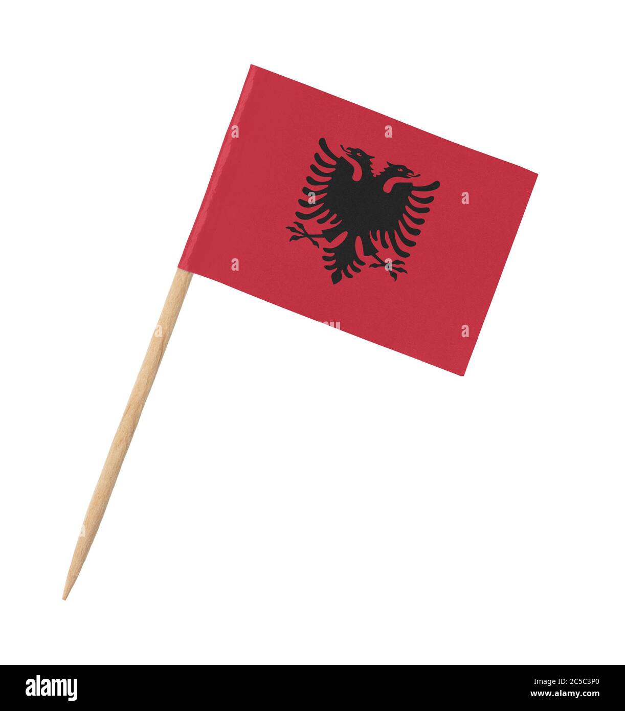 2x adesivo bastone rotonda cocarde bandiera albanese albania