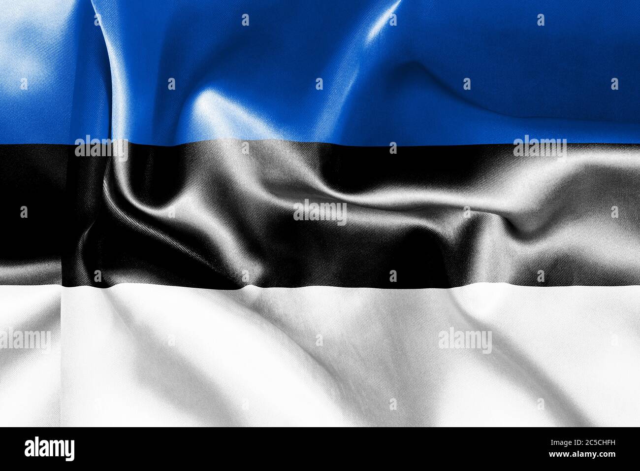 Texture bandiera Estonia sminuzzata Foto Stock