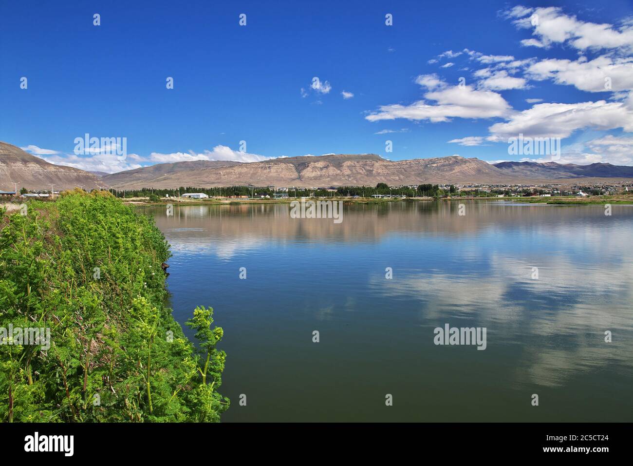 Laguna Nimez Reserva a El Calafate, Patagonia, Argentina Foto Stock