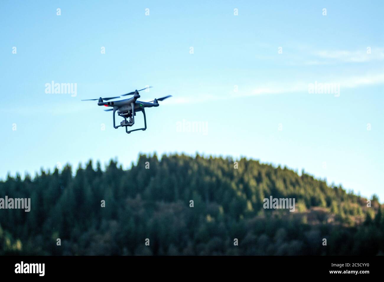 Drone con la fotocamera Foto Stock