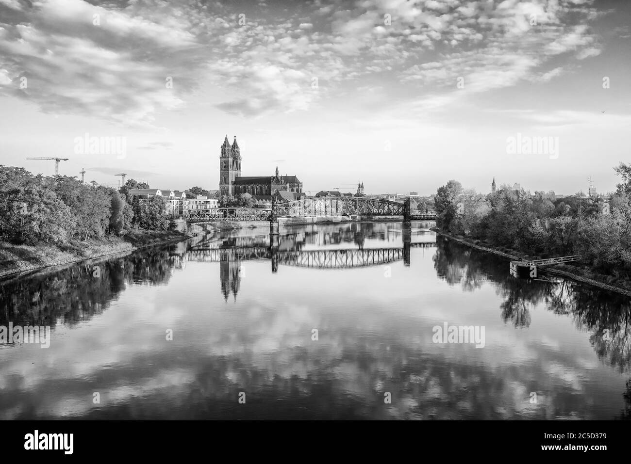 Magdeburgo an der Elba Foto Stock