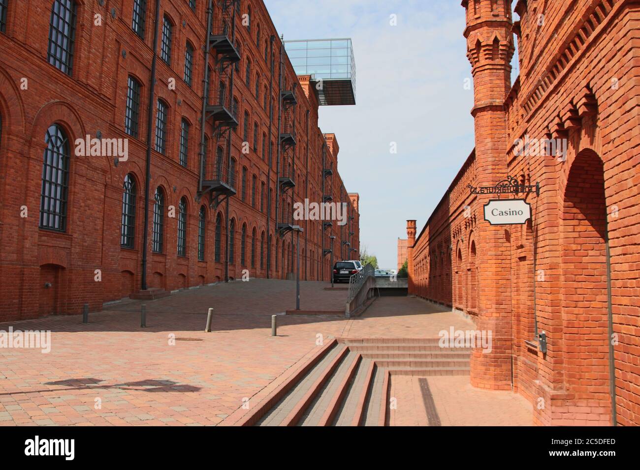 Lodz, Polonia, Manufaktura Foto Stock