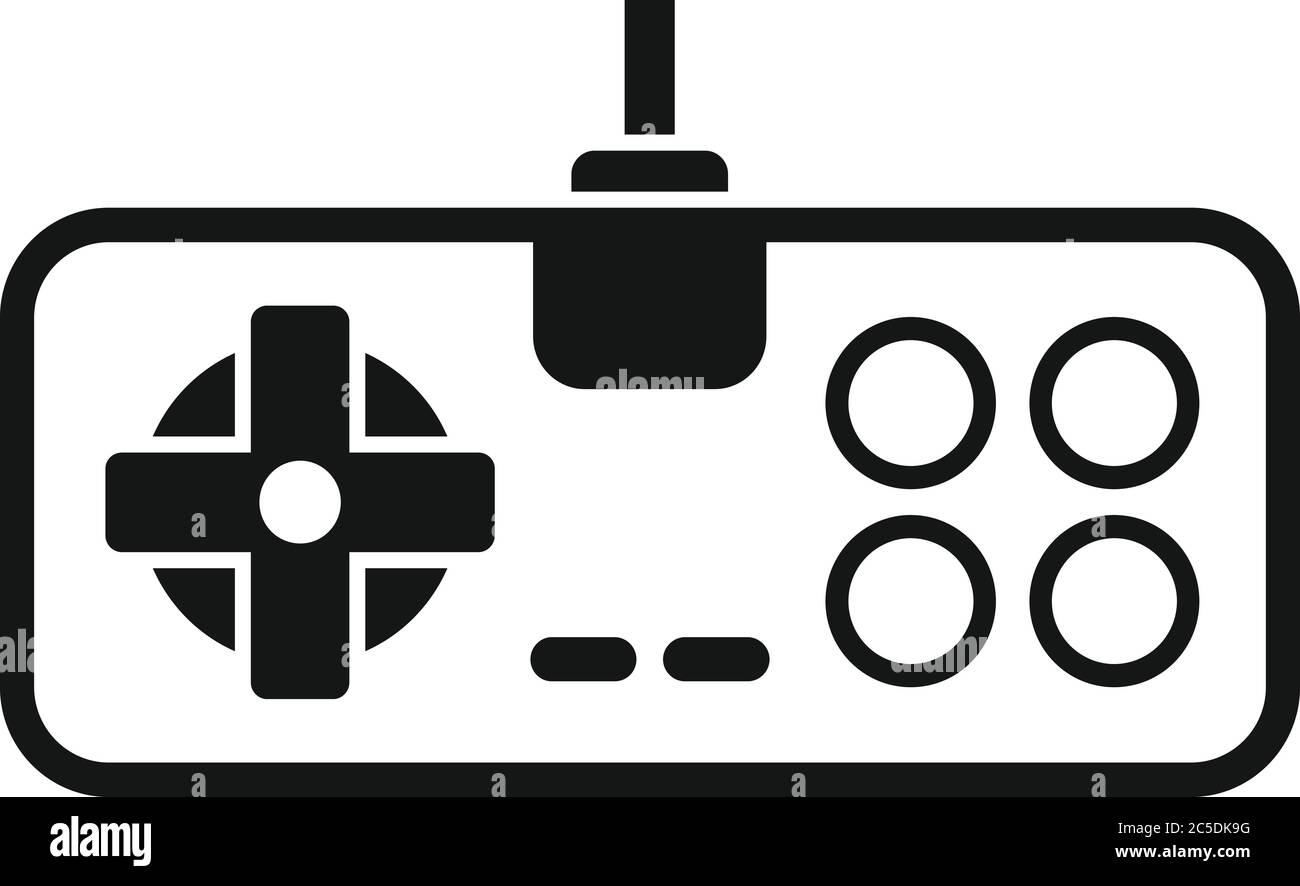 Gioco retrò icona del joystick. Semplice illustrazione del gioco retrò joystick icona vettoriali per il web design isolato su sfondo bianco Illustrazione Vettoriale