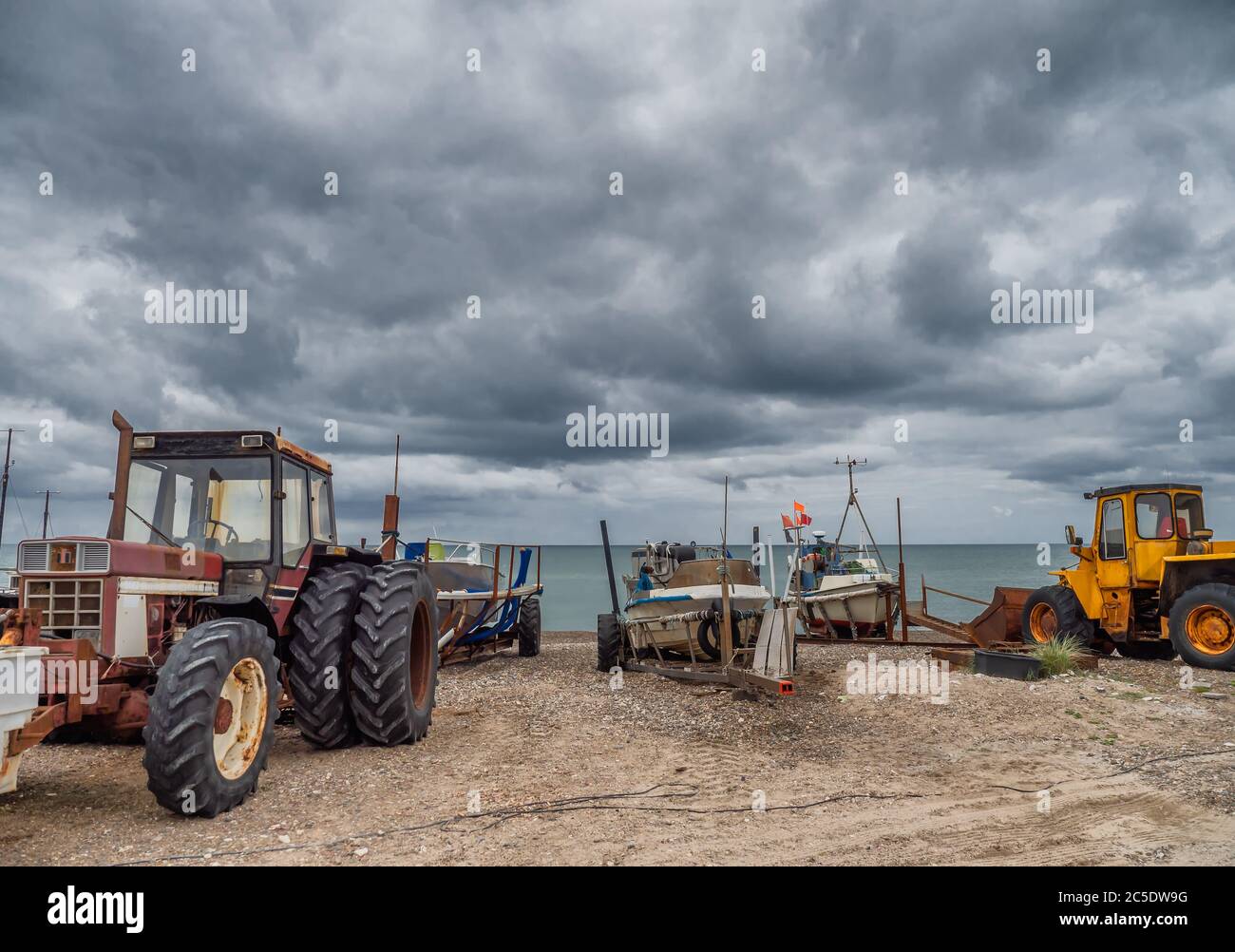 Taglio costiero sulla spiaggia di Lild Strand in Thy, Danimarca Foto Stock