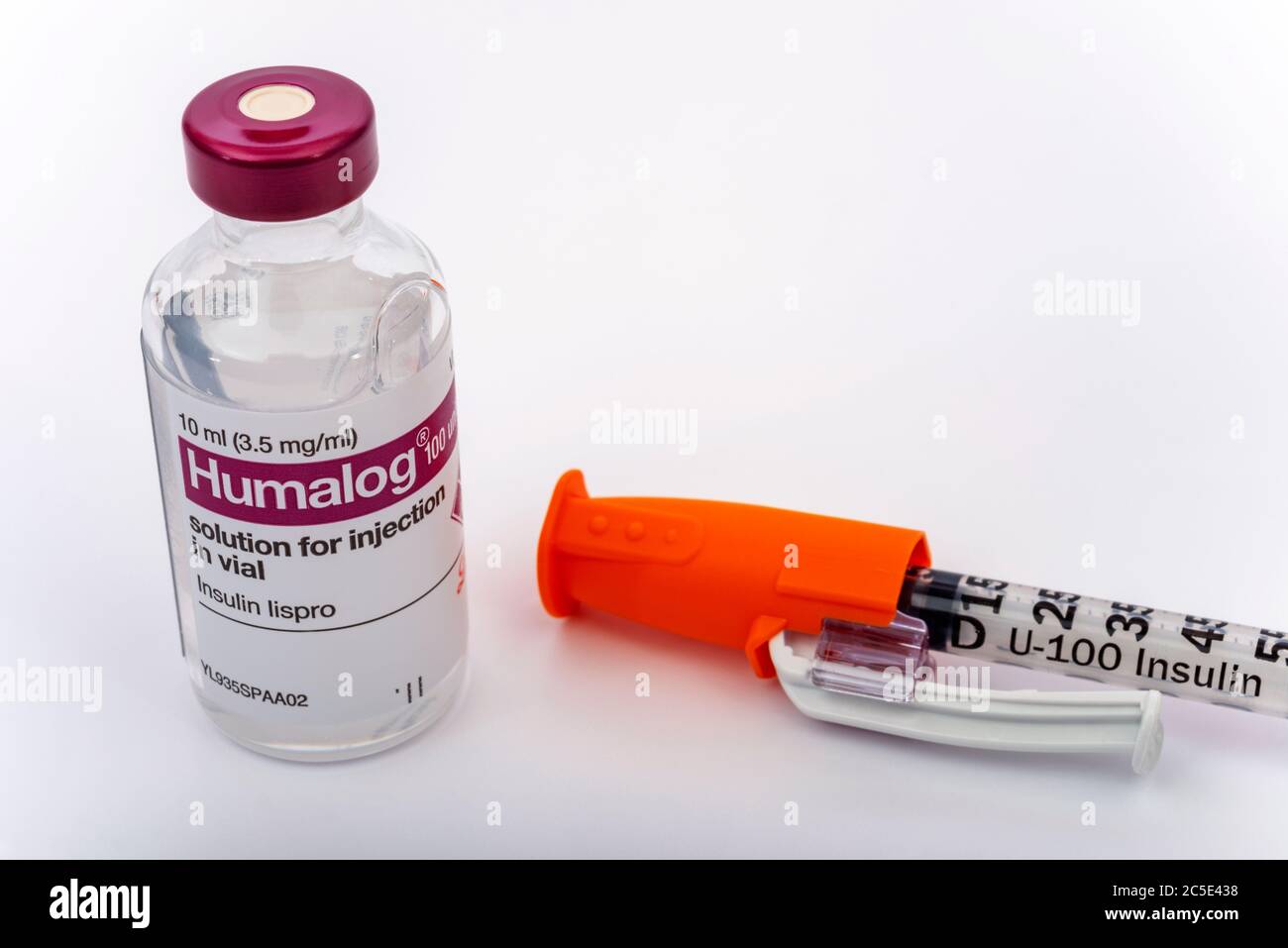 Humalog insulina lispro Foto Stock