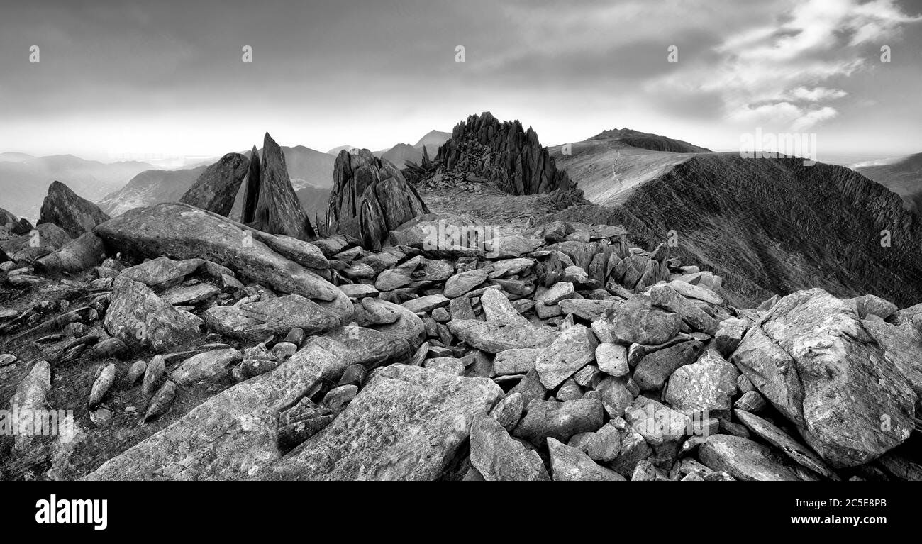 Castello Dei Winds, Glyder Fach, Snowdonia, Galles (1) Foto Stock