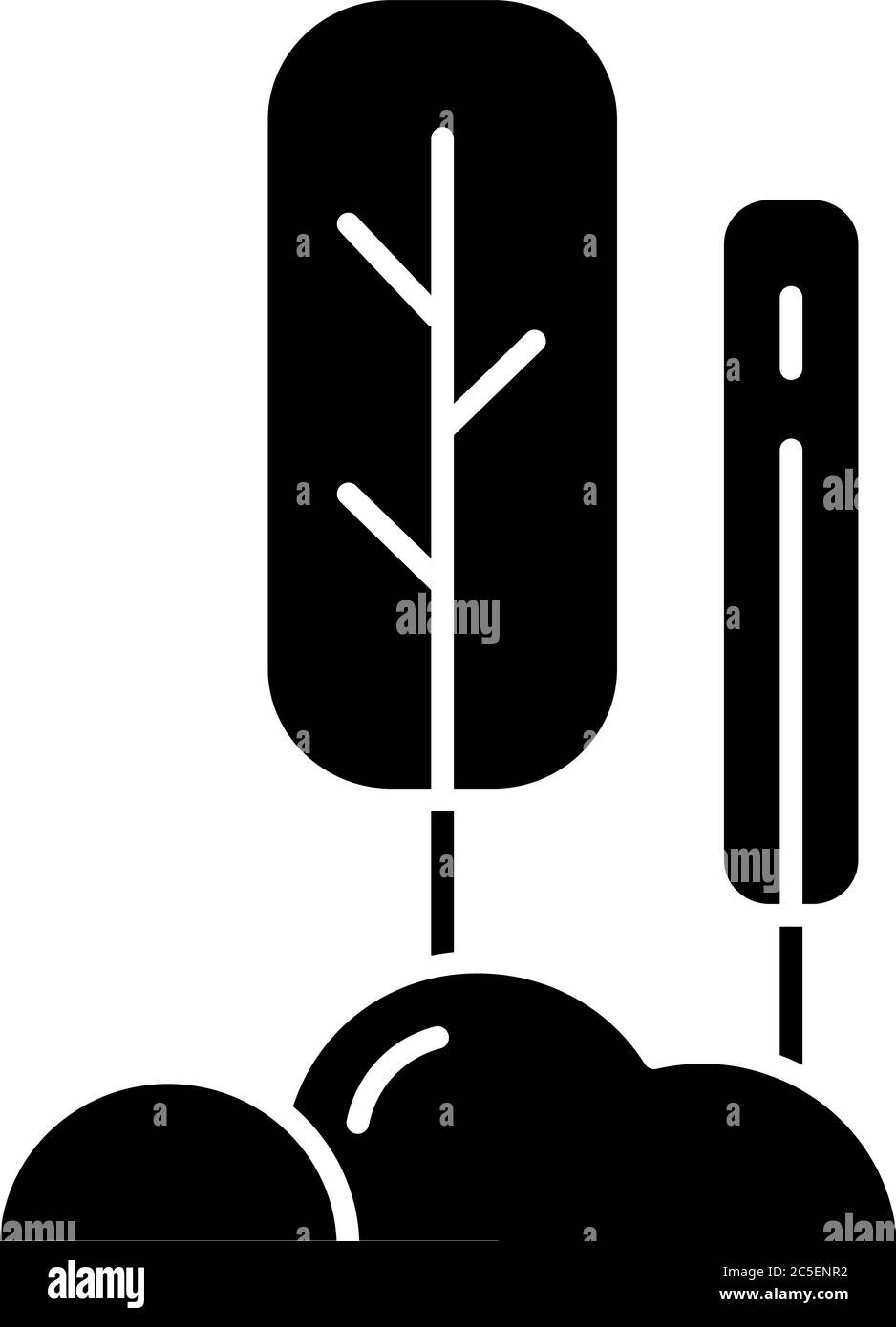 Icona di glifo nero di parcheggio Illustrazione Vettoriale
