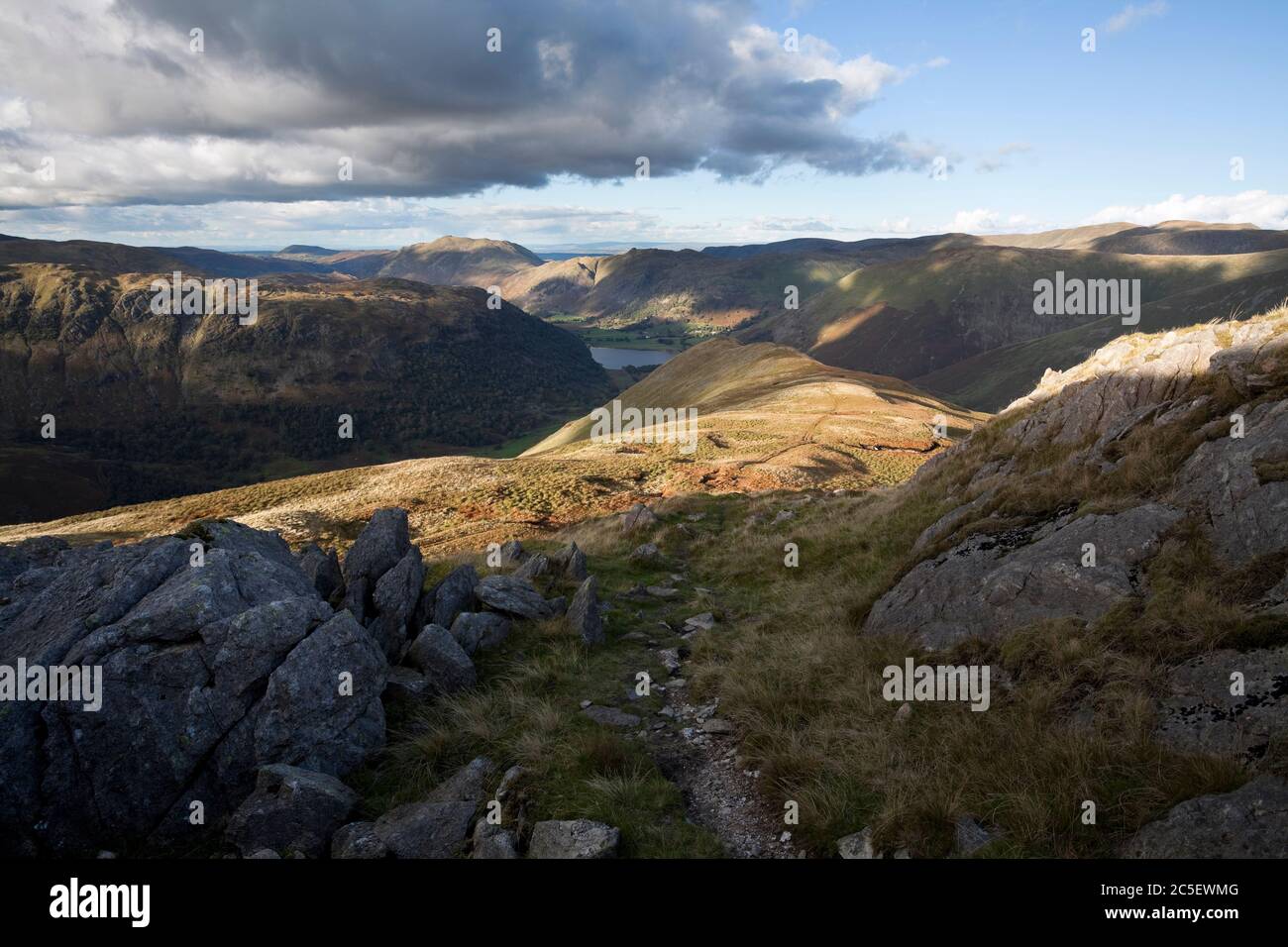 Alta Hartsop Dodd da poco Hart Crag, Lake District, REGNO UNITO Foto Stock