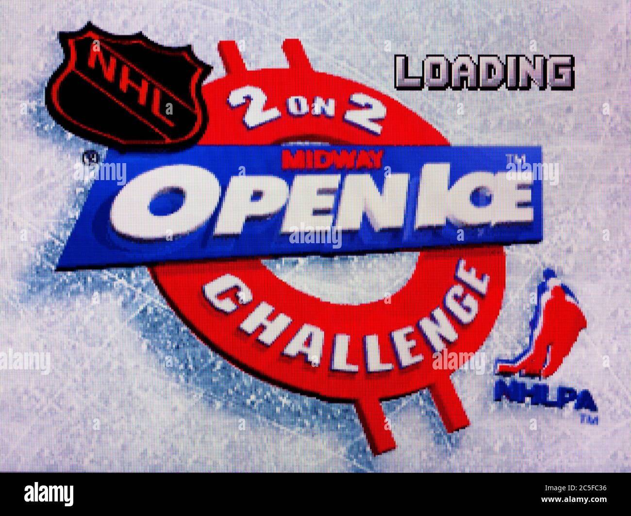 Sfida NHL Open Ice 2 on 2 - Sony PlayStation 1 PSX - solo per uso editoriale Foto Stock