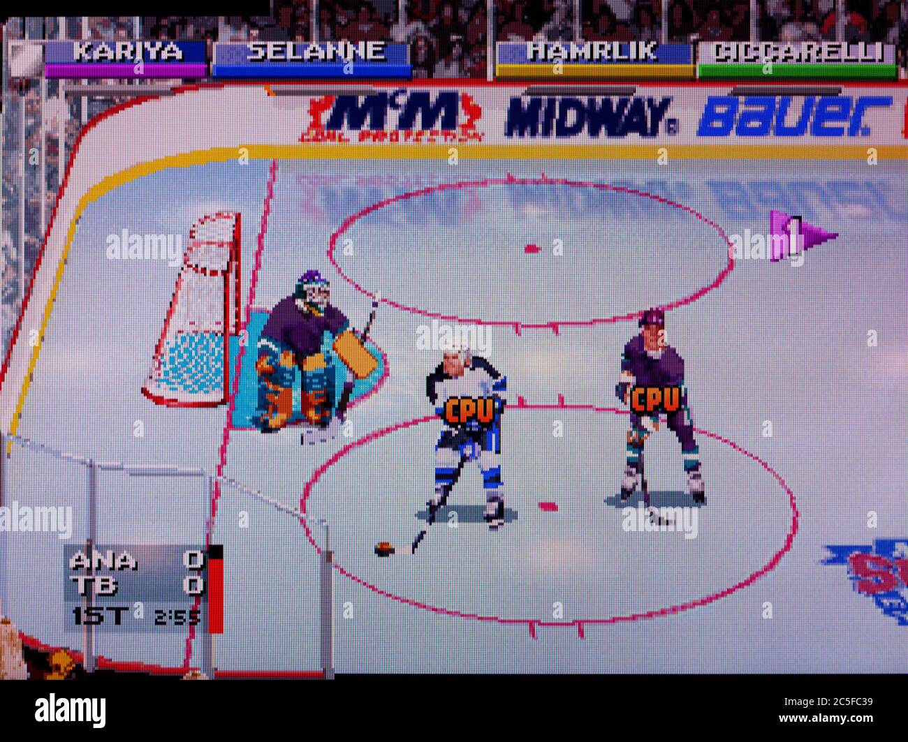 Sfida NHL Open Ice 2 on 2 - Sony PlayStation 1 PSX - solo per uso editoriale Foto Stock