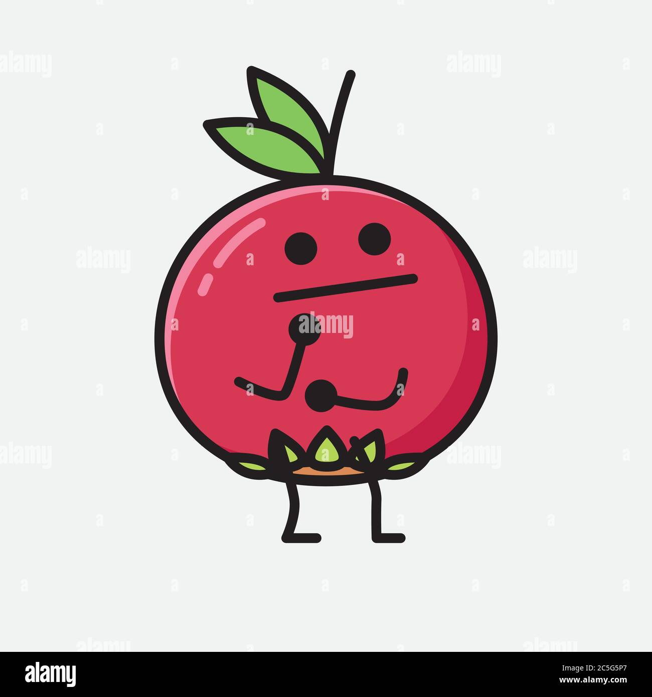 Un'illustrazione del carattere vettoriale di Mascot di frutta di cute Ugni Illustrazione Vettoriale