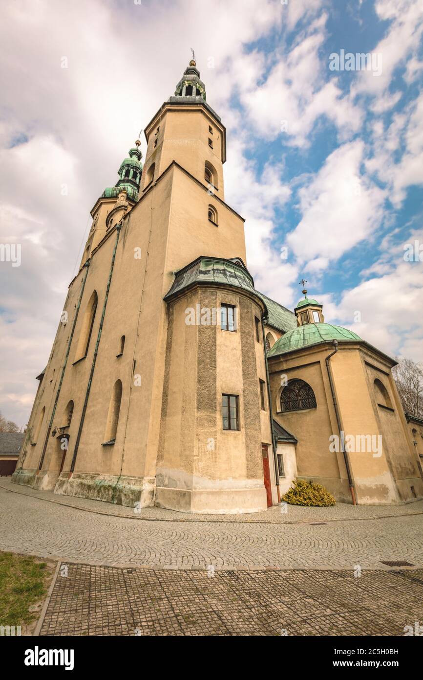 Chiesa di Glogowek Glogowek. Glogowek, Opole, Polonia. Foto Stock