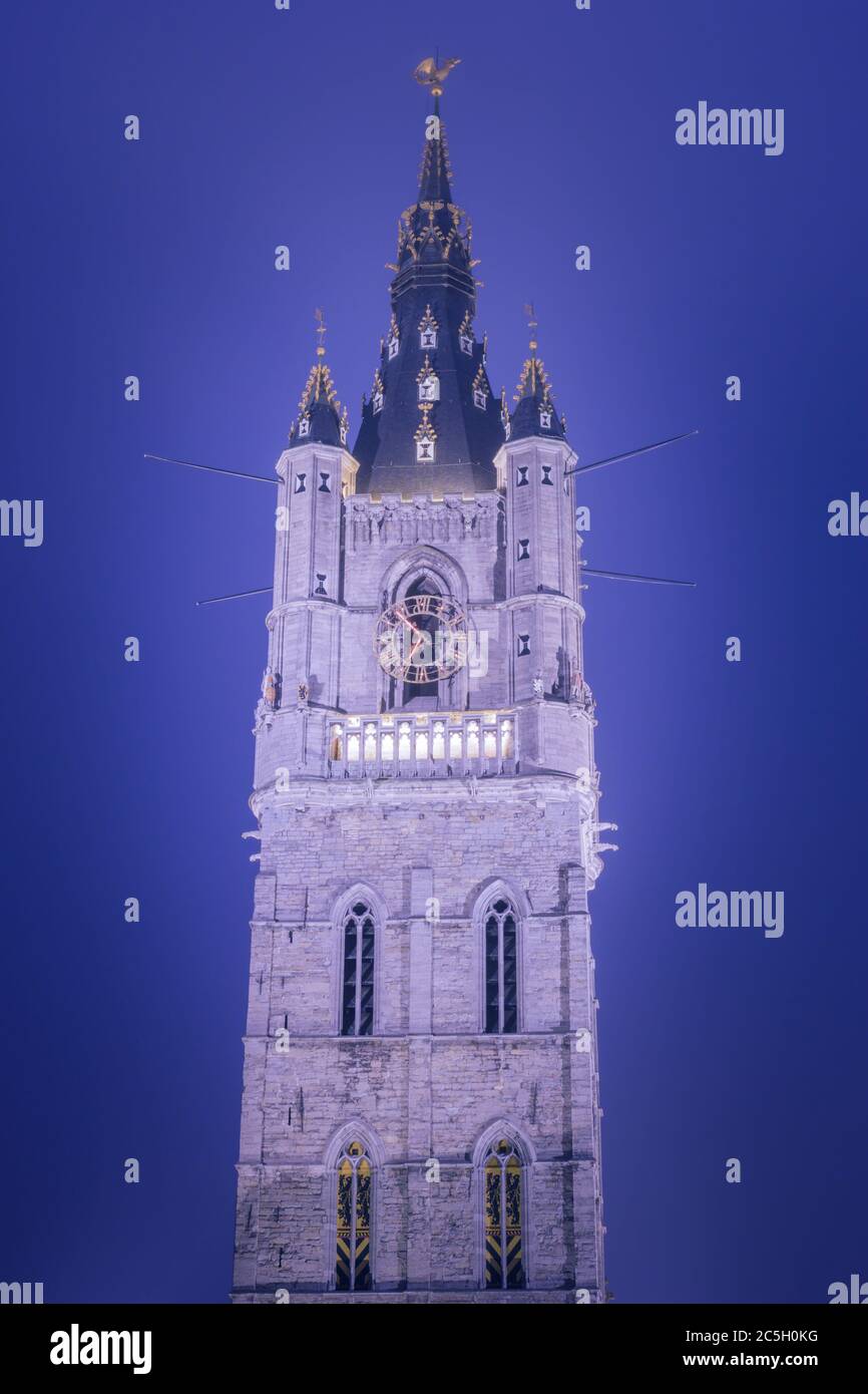 Cattedrale di San Bavo a Gand. Gand, Regione Fiamminga, Belgio. Foto Stock