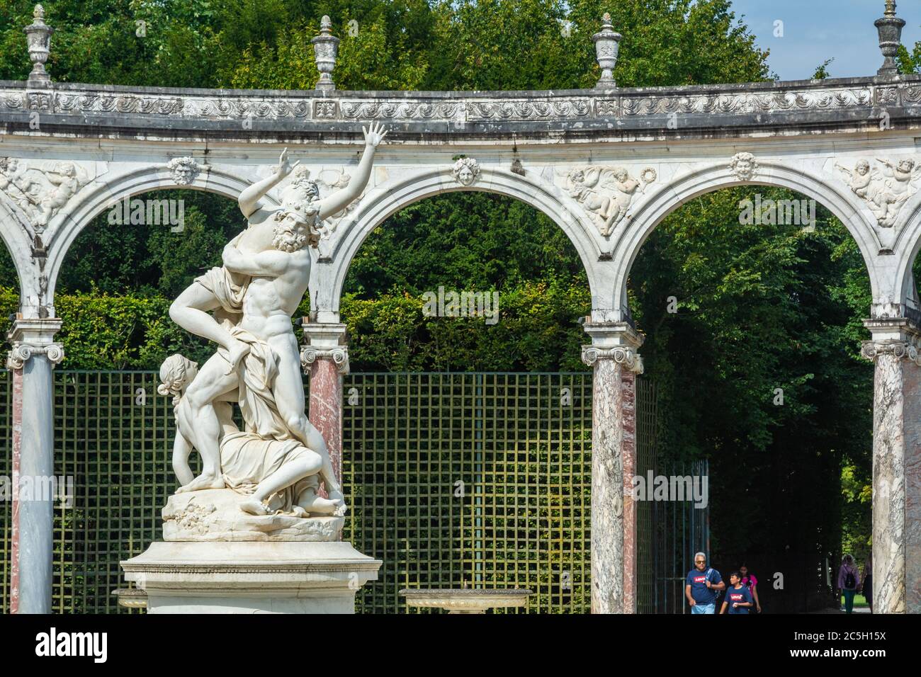 Il Colonnato a Versailles Foto Stock