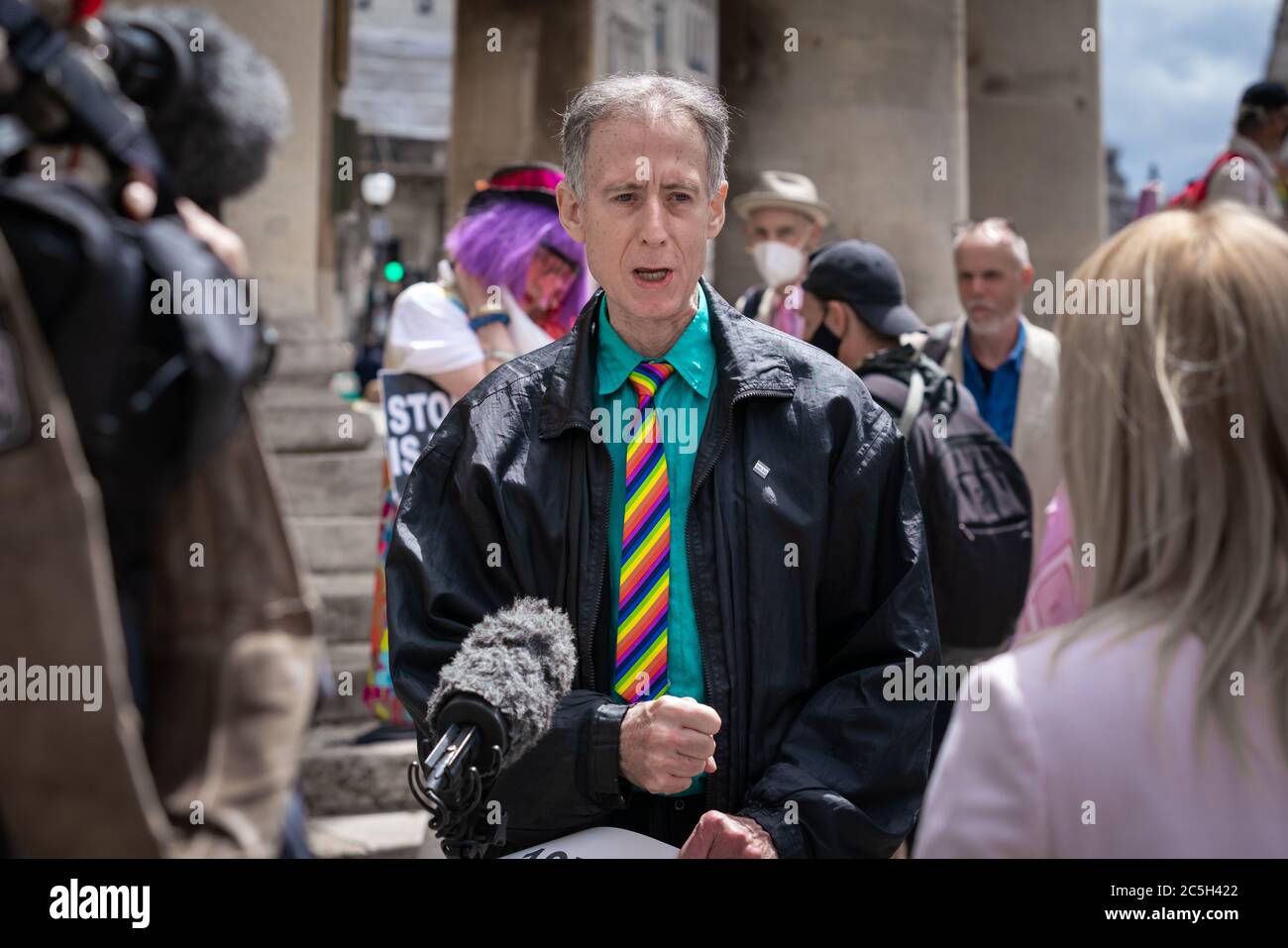 50° anniversario della marcia di liberazione gay (GLF). Londra, Regno Unito. Foto Stock