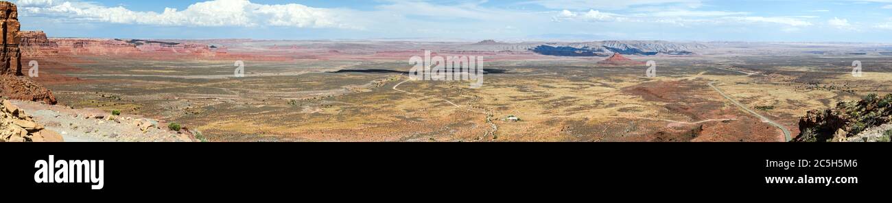 Panorama del deserto americano ad alta risoluzione con schermo ultra ampio Foto Stock