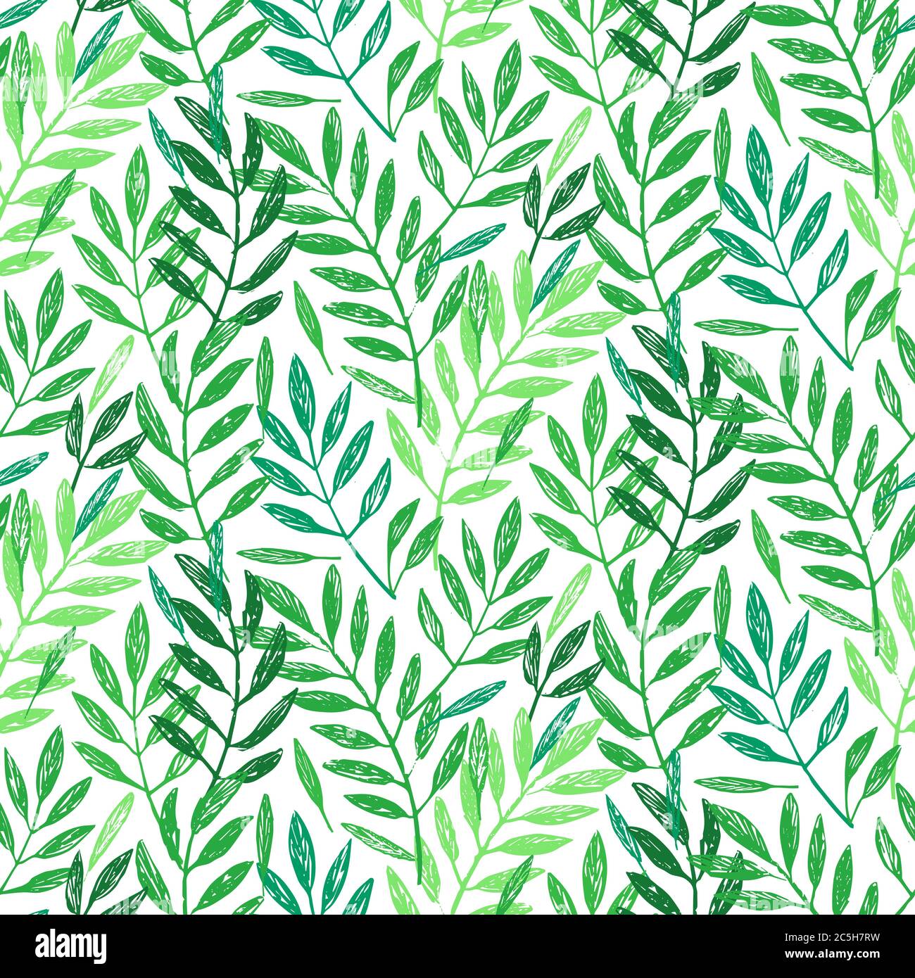 Foglie di palma tropicali, motivo fogliame senza cuciture. Illustrazione vettoriale. Sfondo tropicale della giungla di palme Illustrazione Vettoriale