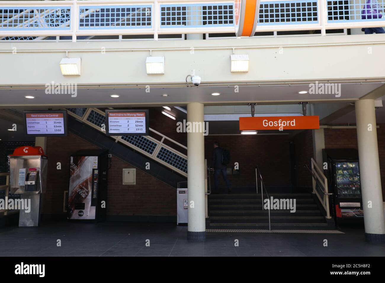 Stazione ferroviaria di Gosford, Gosford, Central Coast, NSW, Australia Foto Stock