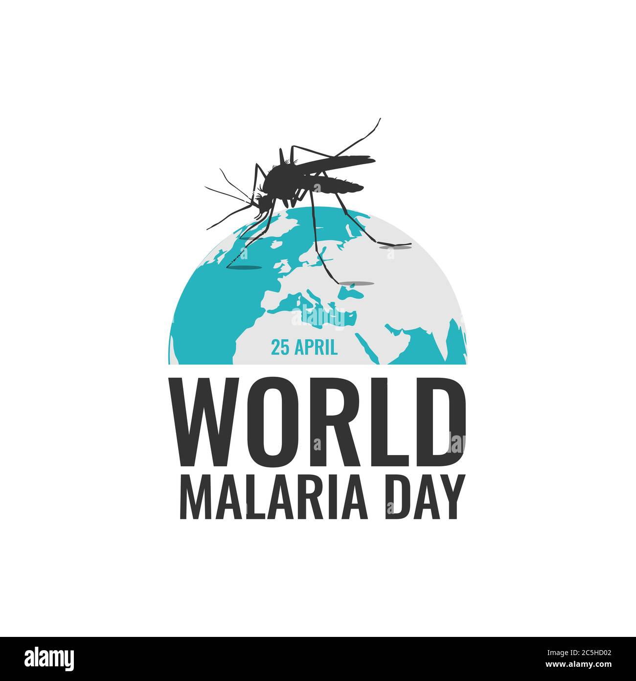 Immagine vettoriale di sfondo del giorno della malaria del mondo. Immagine vettoriale in stile del concetto del giorno della malaria del mondo Illustrazione Vettoriale