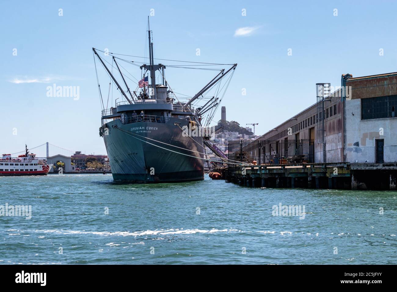 Vista della mostra SS Geremia o’Brien, Pier 39 Foto Stock