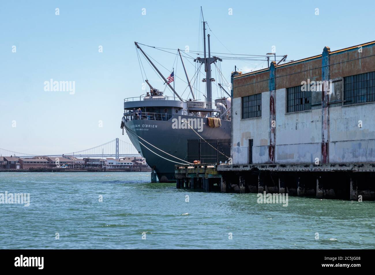 Vista della mostra SS Geremia o’Brien, Pier 39 Foto Stock