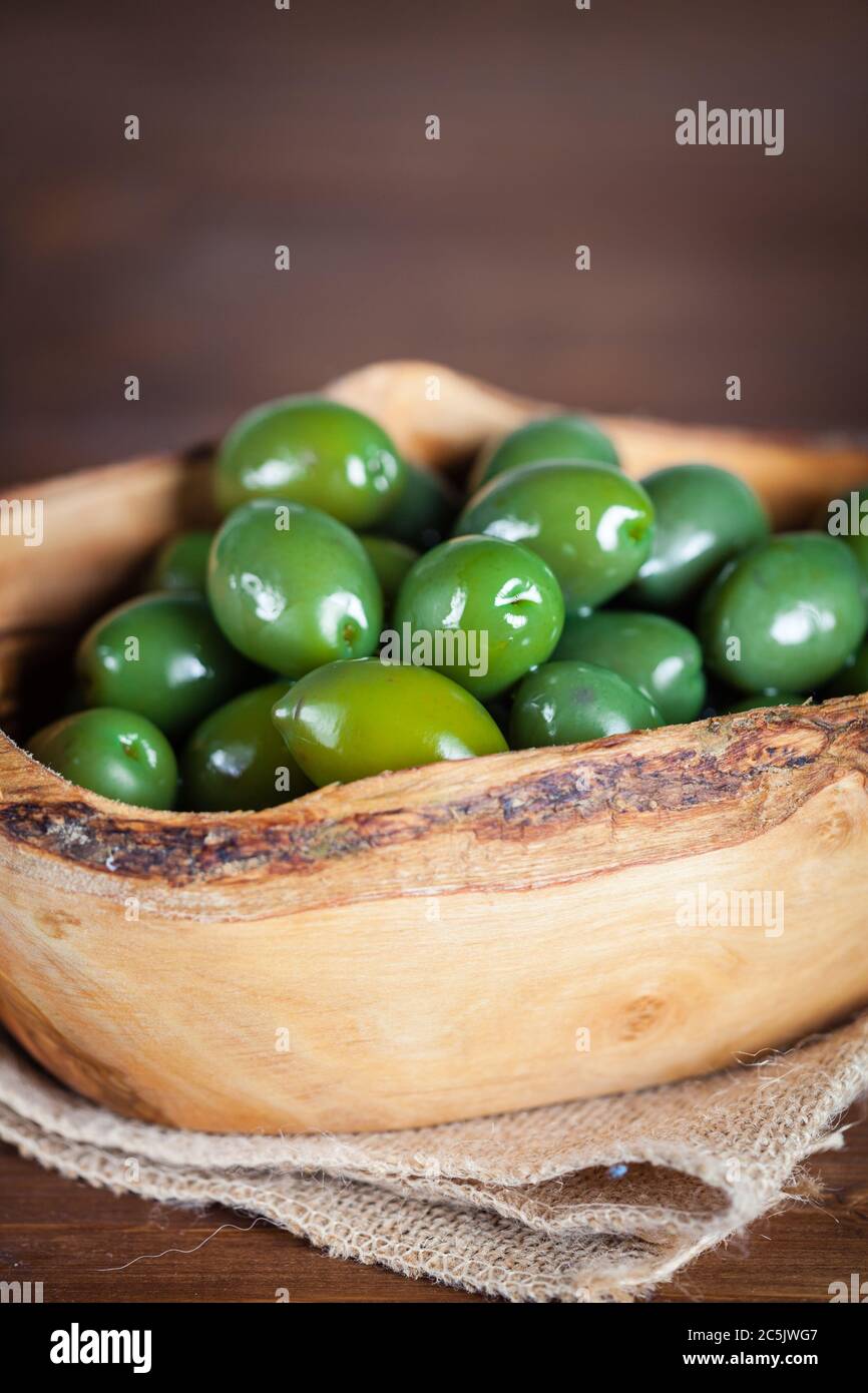 Olive verdi Bella di cerignola della Puglia, Ially Foto Stock