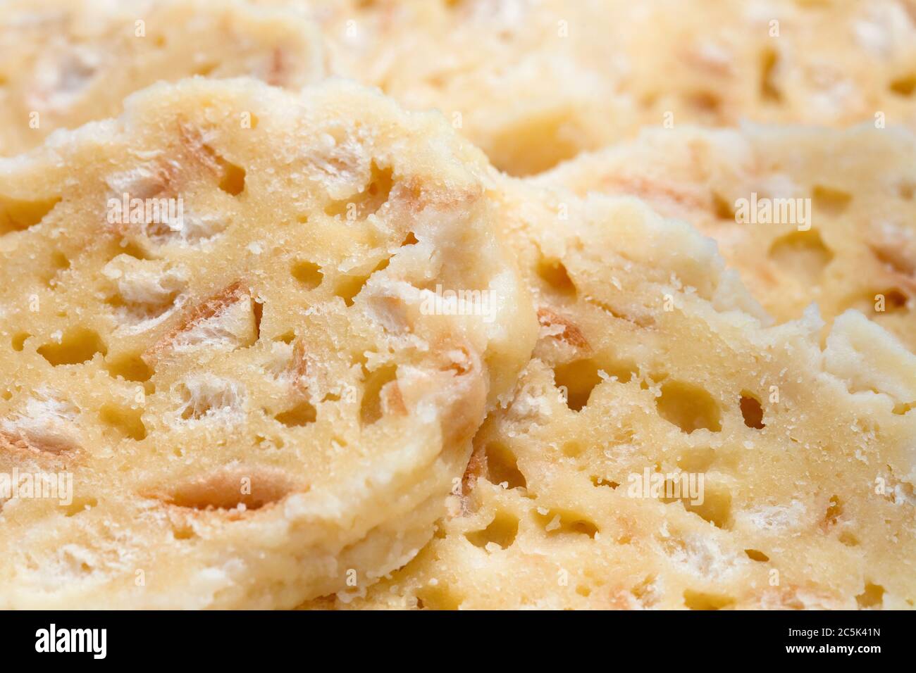 Specialità culinarie ceche - gnocchi di pane bianco. Foto Stock