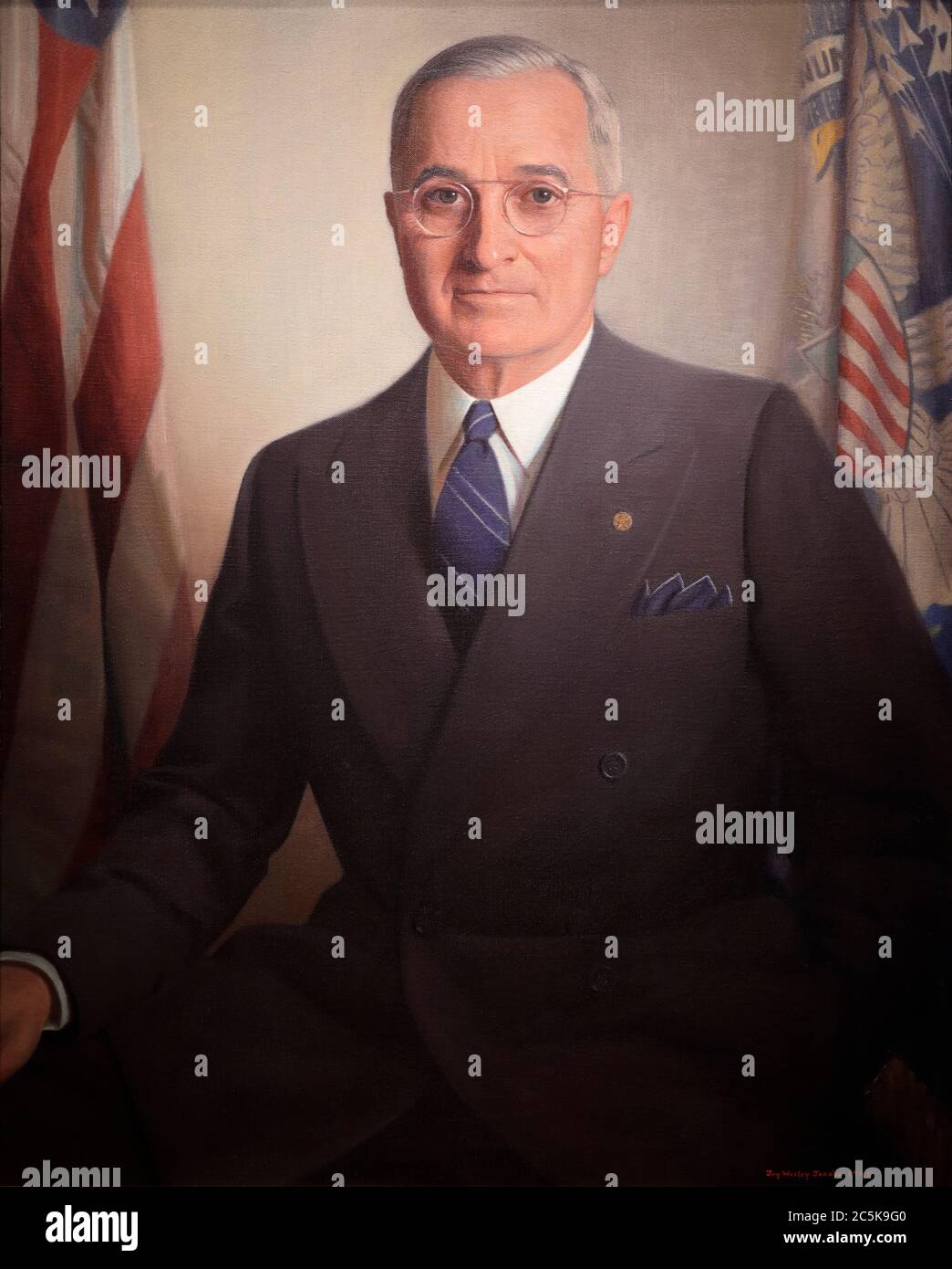 Harry Truman, 1945, di JW Jacobs Foto Stock