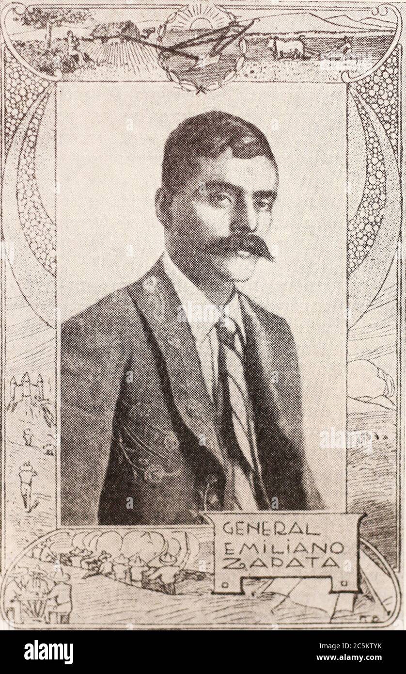 Emiliano Zapata Salazar. Foto dell'inizio del XX secolo. Foto Stock Emiliano Zapata Salazar. Foto dell'inizio del XX secolo. Foto Stock