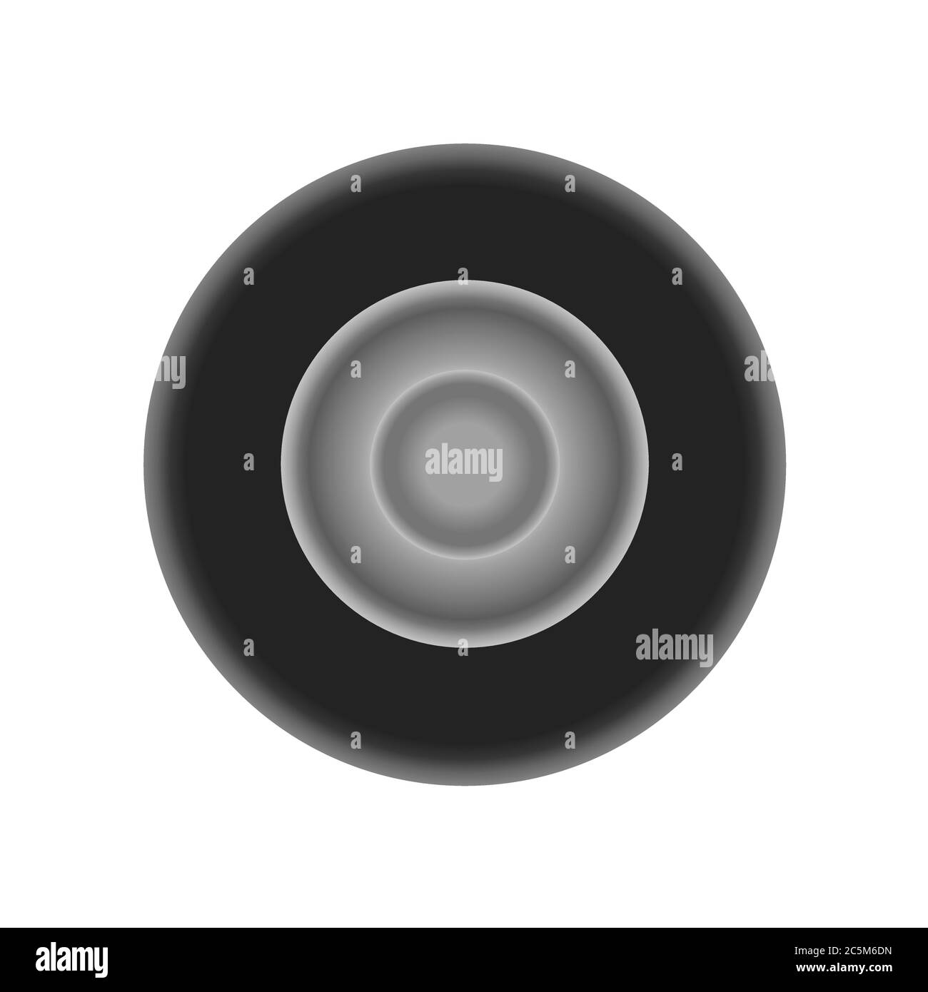 Ruota su sfondo bianco. Illustrazione vettoriale in stile piatto alla moda. ESP 10. Illustrazione Vettoriale