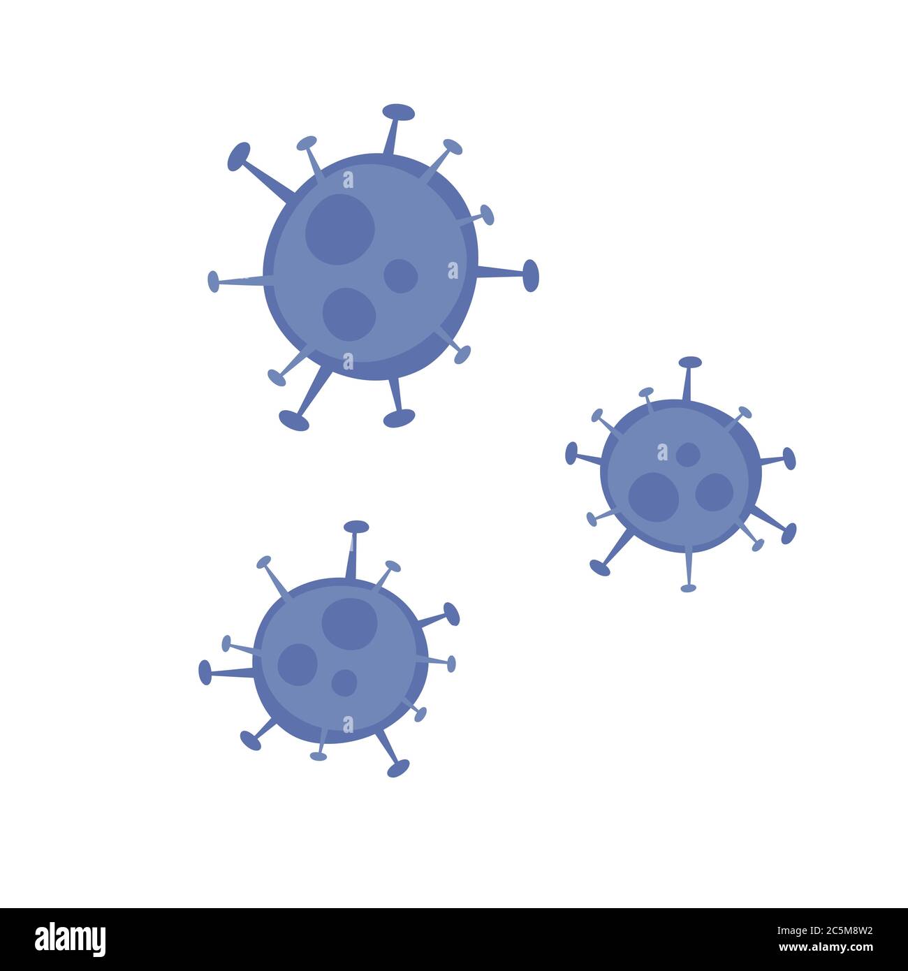 Coronavirus 2019-nCoV. Icona del virus corona. Nero su sfondo rosso isolato. Infezione respiratoria patogena cinese (epidemia di influenza asiatica). Vettore Illustrazione Vettoriale