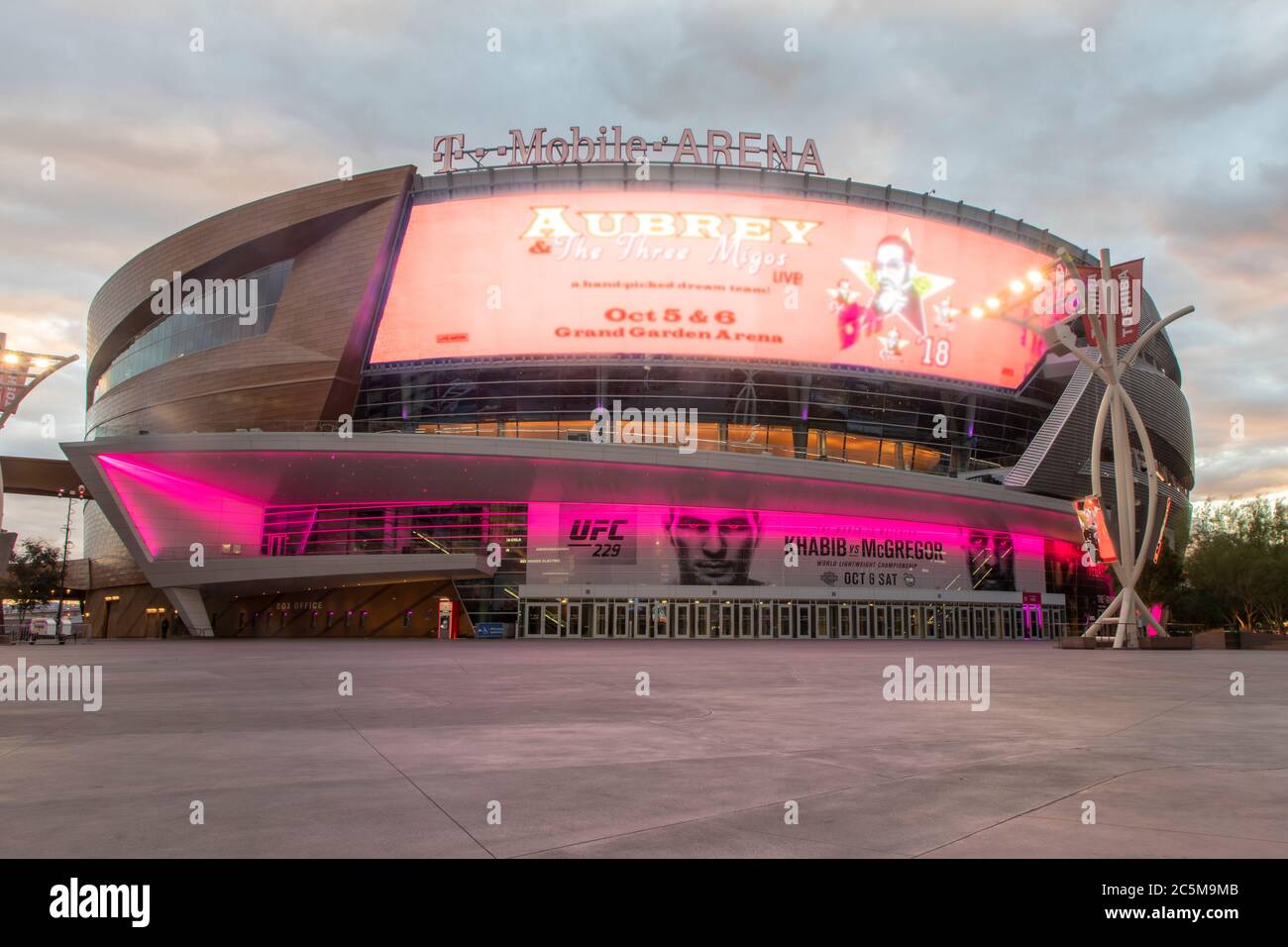 T-Mobile Arena a Las Vegas, Nevada, USA un giorno dopo UFC 229 Khabib Nurmagomedov Vs. Conor McGregor Foto Stock