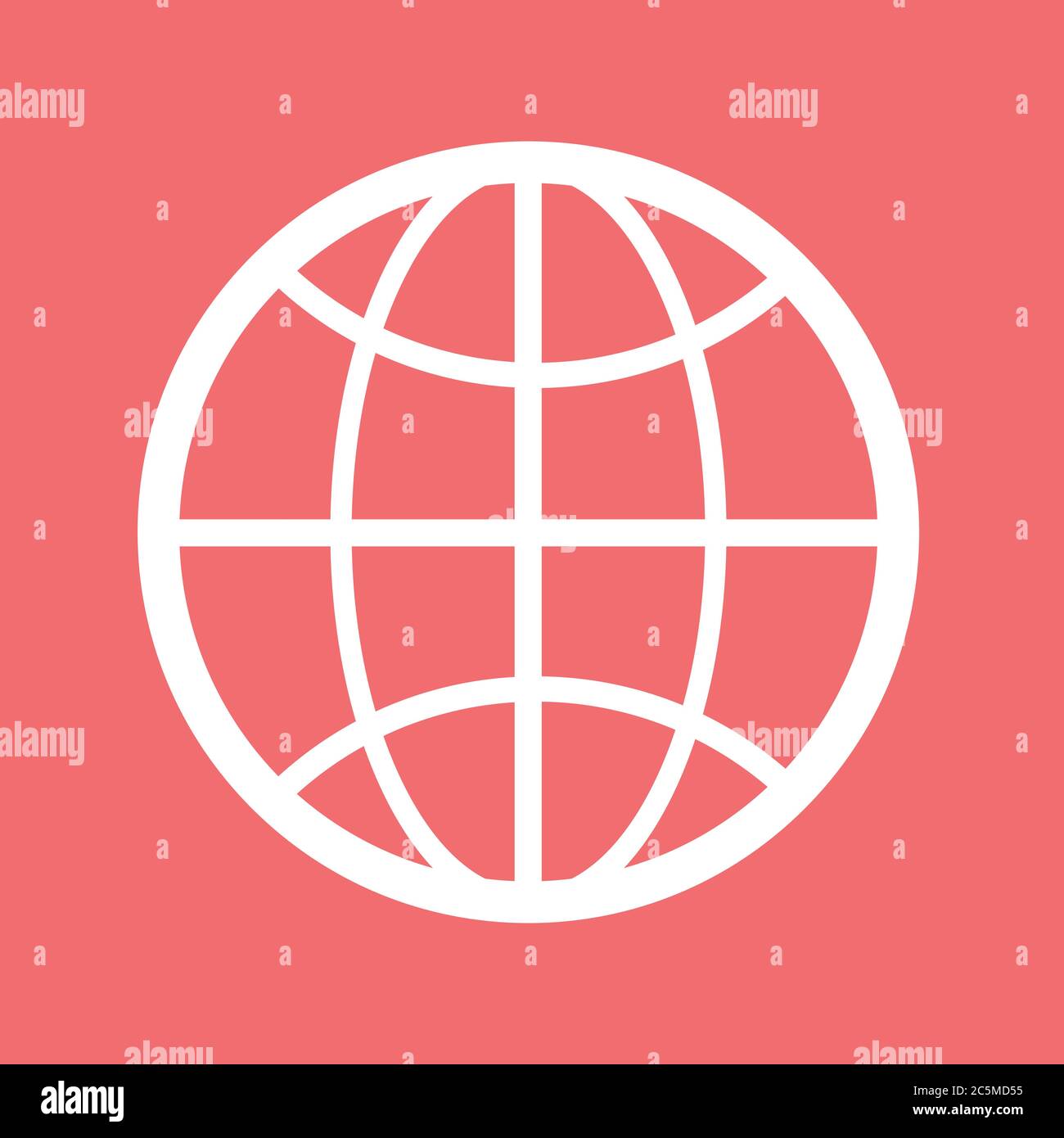 Concetto con globo terrestre. Illustrazione Vettoriale