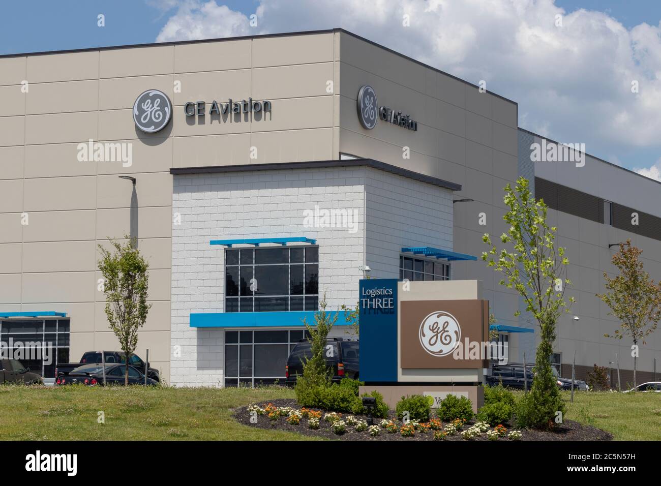 Firenze - circa Luglio 2020: GE Aviation Facility. General Electric ha ricevuto un contratto per la produzione di motori F110-GE-129 per la F-15EX. Foto Stock