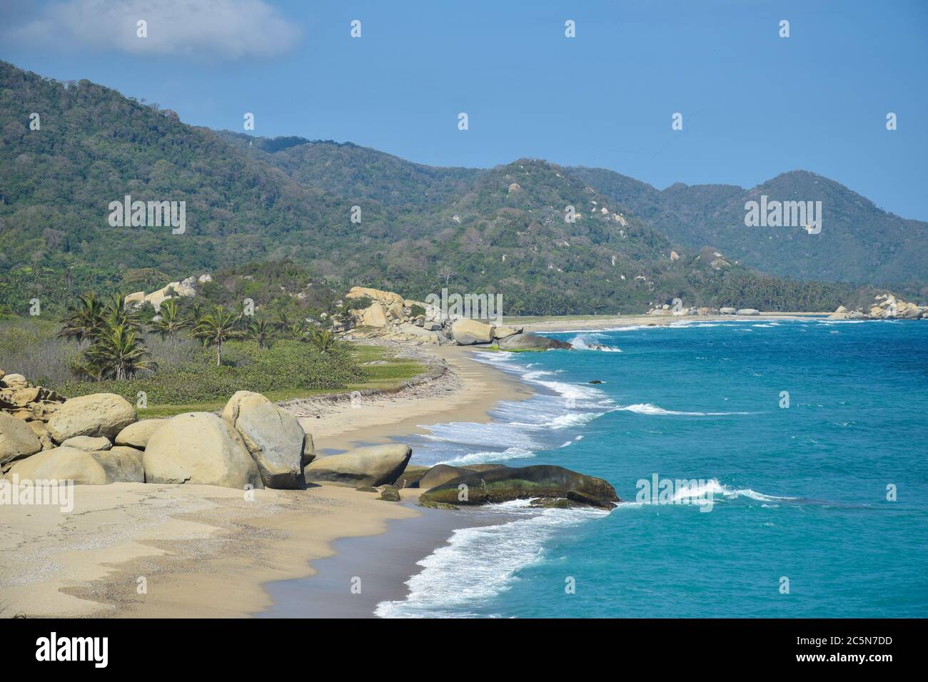 Arrecifes Beach, Parco Nazionale di Tayrona, Colombia Foto Stock