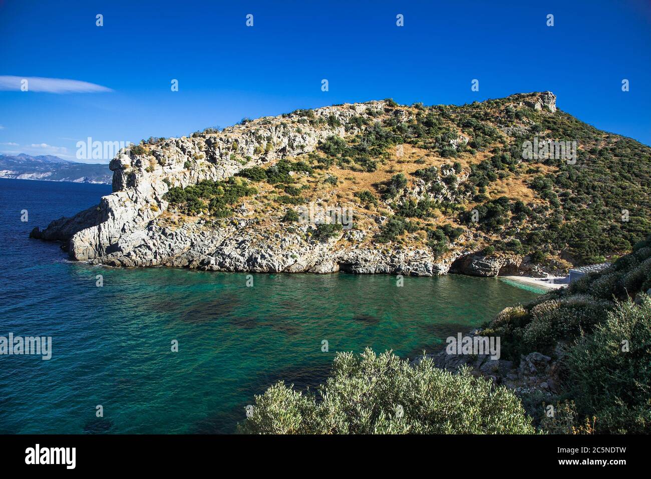 Paralia Tsakaion vicino a Styra. Isola di EVIA, Grecia Foto stock - Alamy