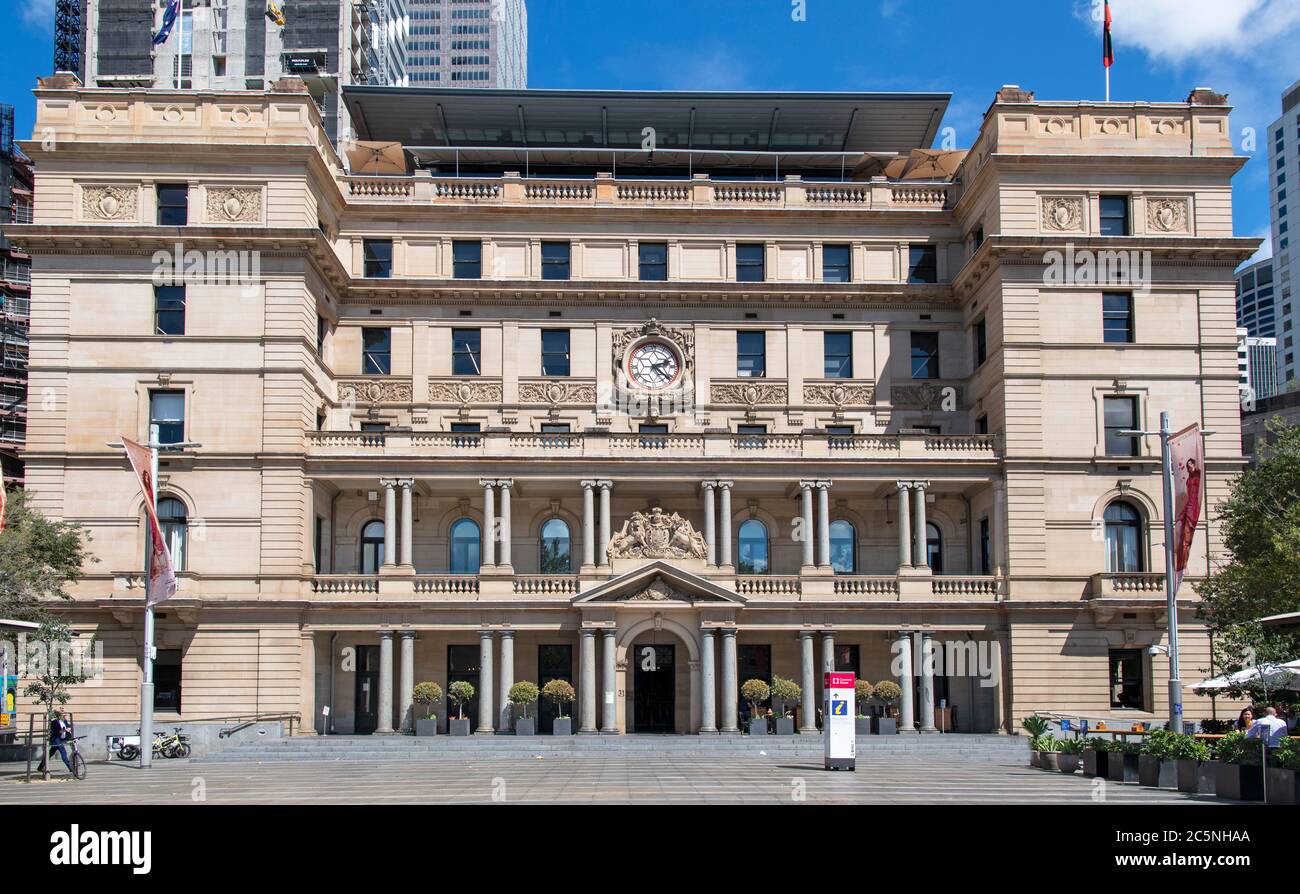 Edificio del concerto del Municipio, George Street Sydney Australia Foto Stock