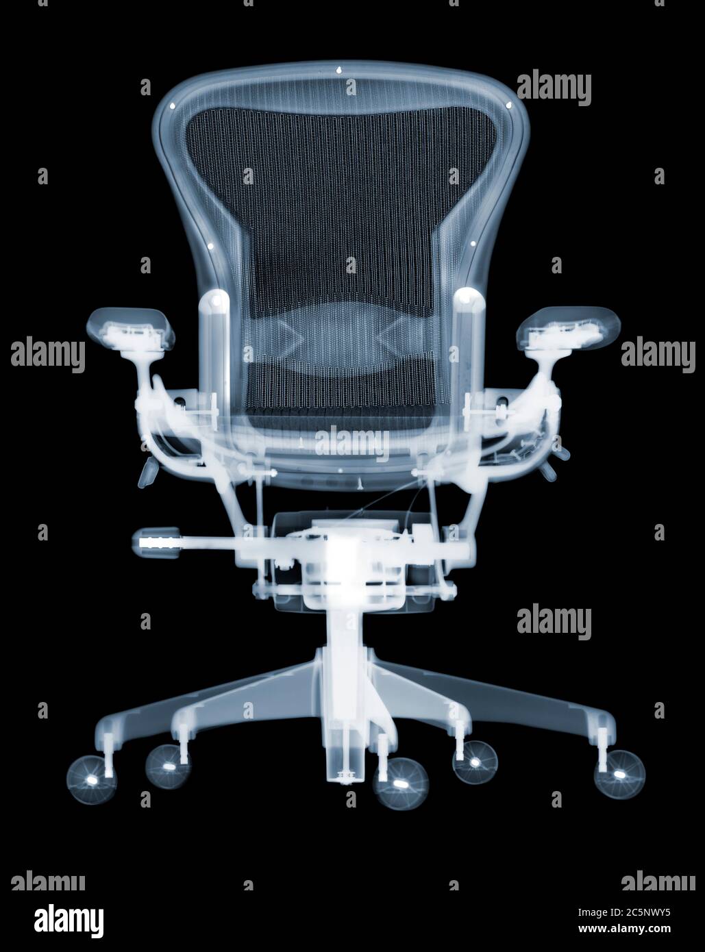 Sedia da ufficio, raggi X. Foto Stock