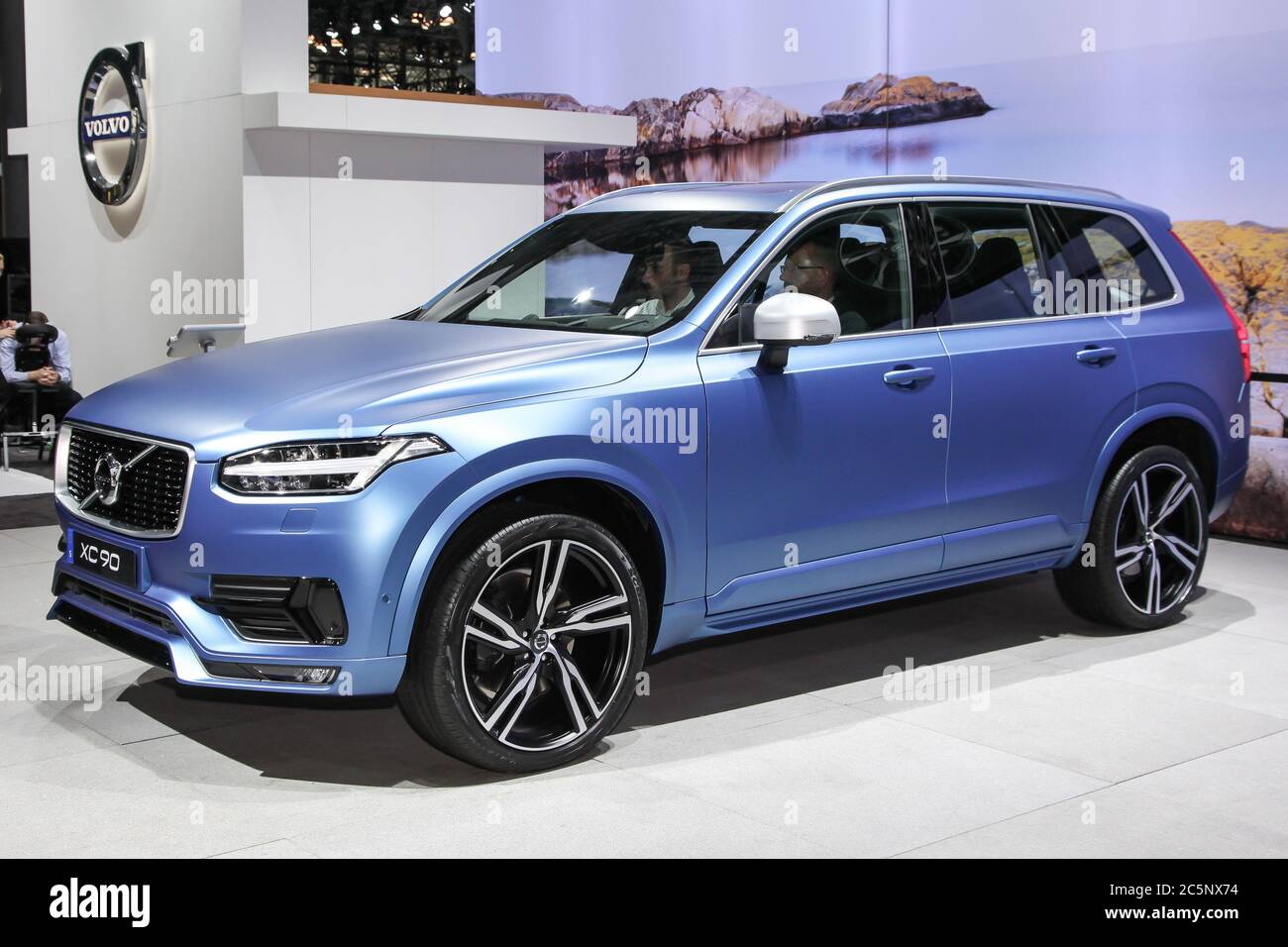 NEW YORK, NY - 1 APRILE 2015: Volvo mostra Volvo xc 90 al New York International Auto Show 2015 durante la giornata della stampa Foto Stock