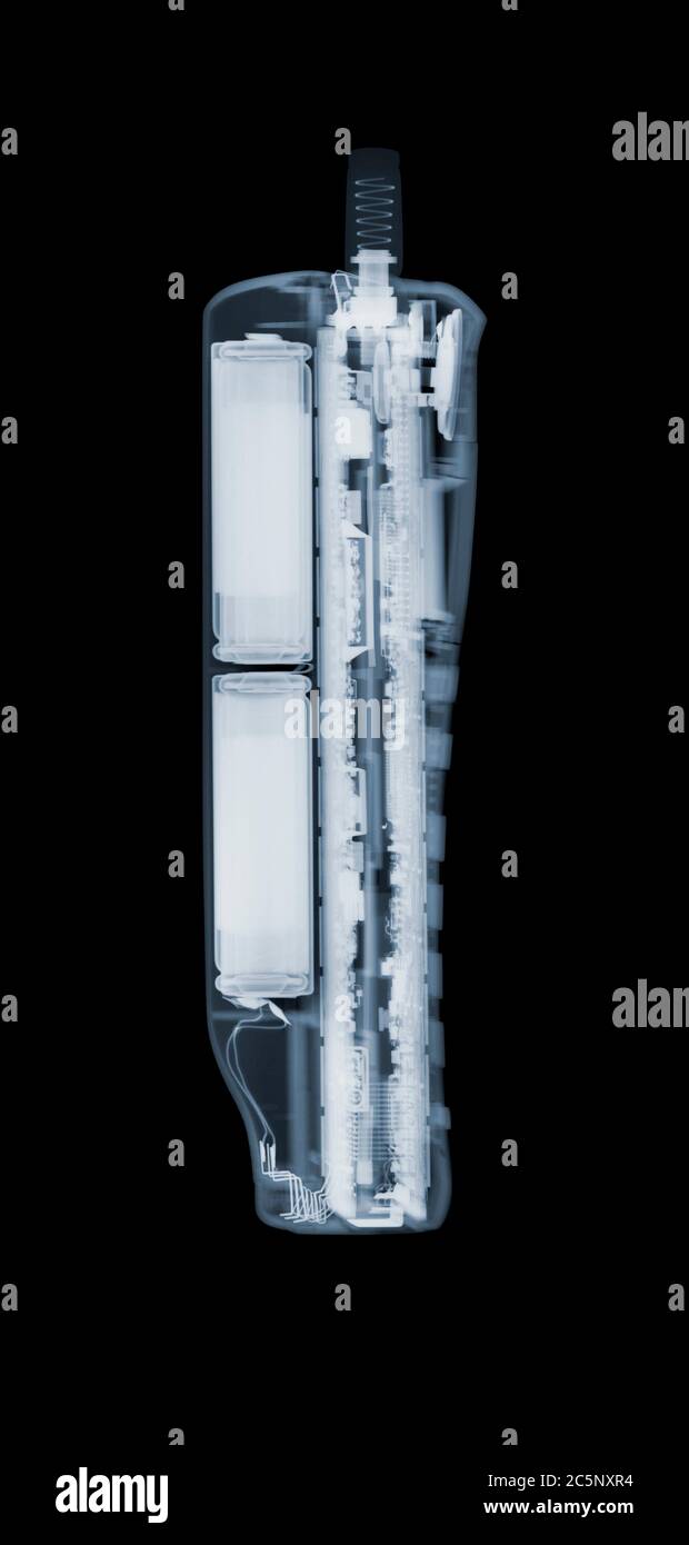 Telefono cordless, raggi X. Foto Stock