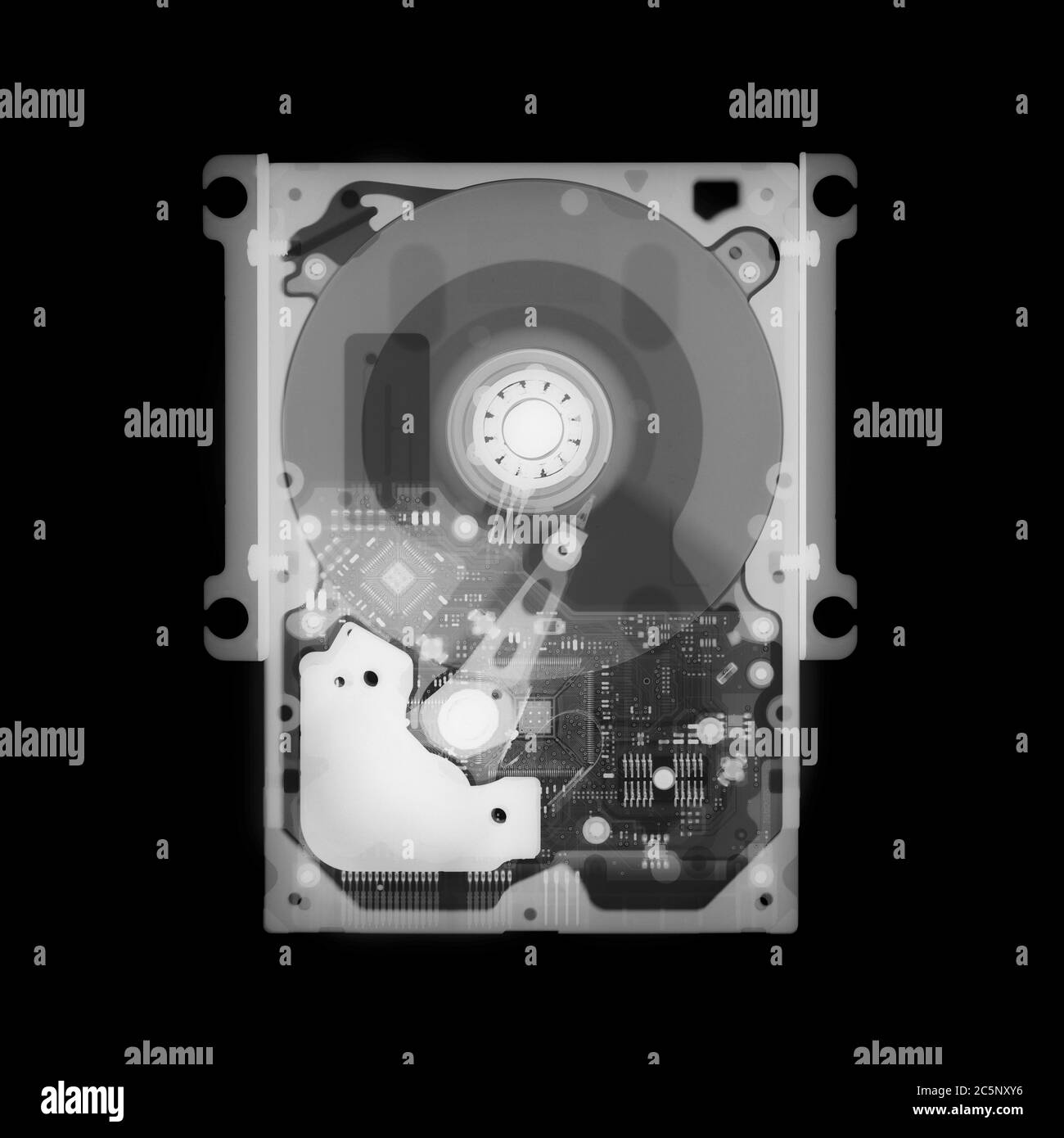 Disco rigido, raggi X. Foto Stock