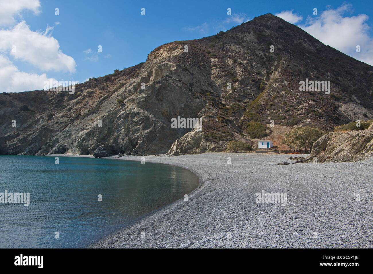 Spiaggia nella baia di Forokli su Karpathos in Grecia, Europa Foto Stock