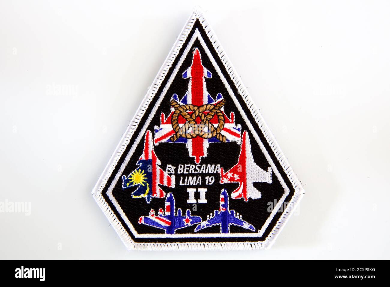RAF Lossiemouth, Typhoon FGR4, Bersama Lima Patch Foto Stock