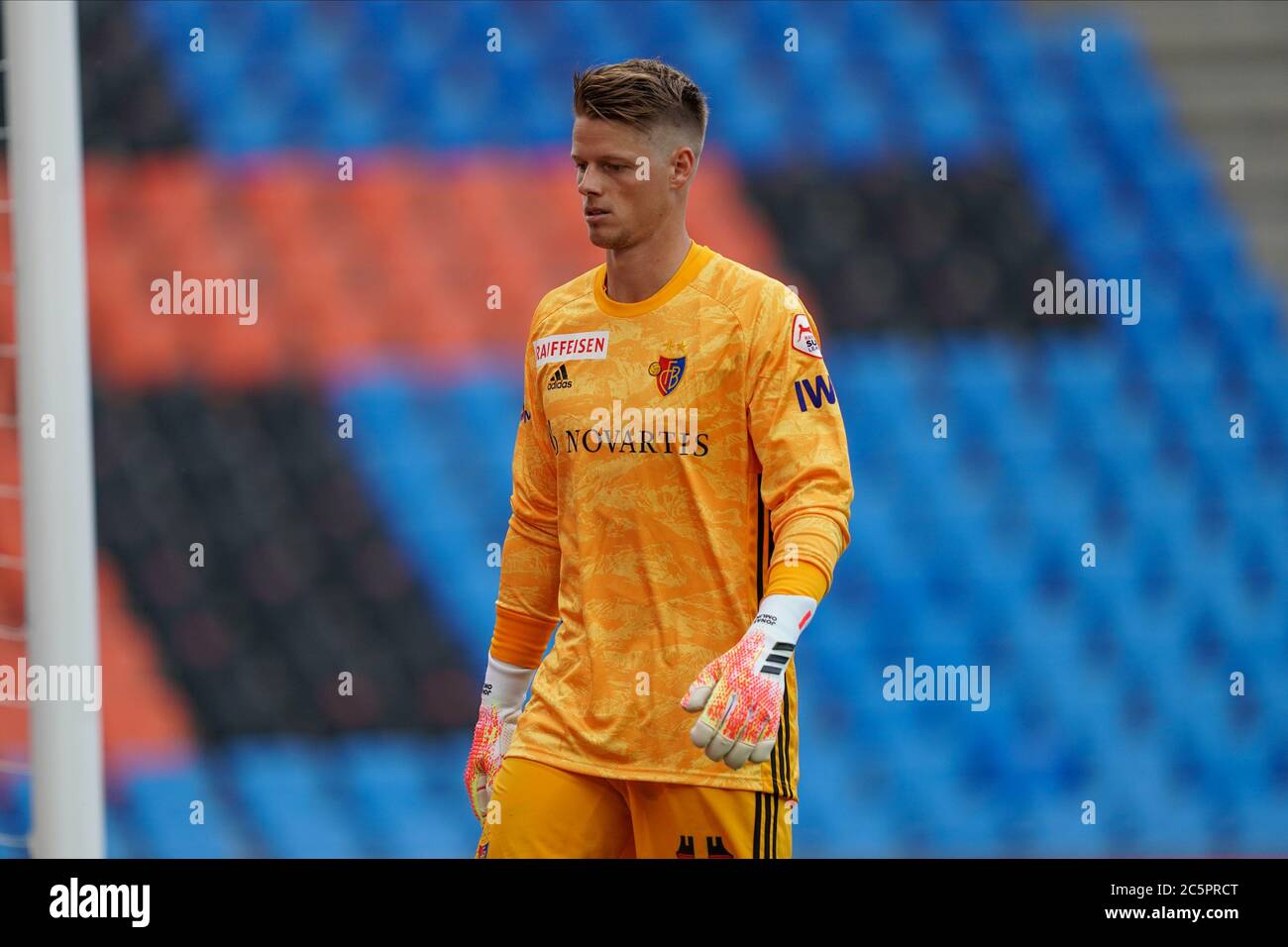 Il portiere Jonas Oblin in azione durante la partita di calcio della Super League tra FC Basel 1893 e Neuchâtel Xamax FCS. Daniela Porcelli/SPP Foto Stock