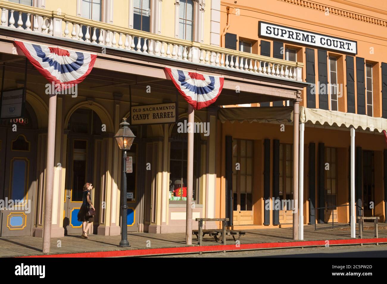 La Corte suprema nella Città Vecchia a Sacramento, California, Stati Uniti d'America Foto Stock