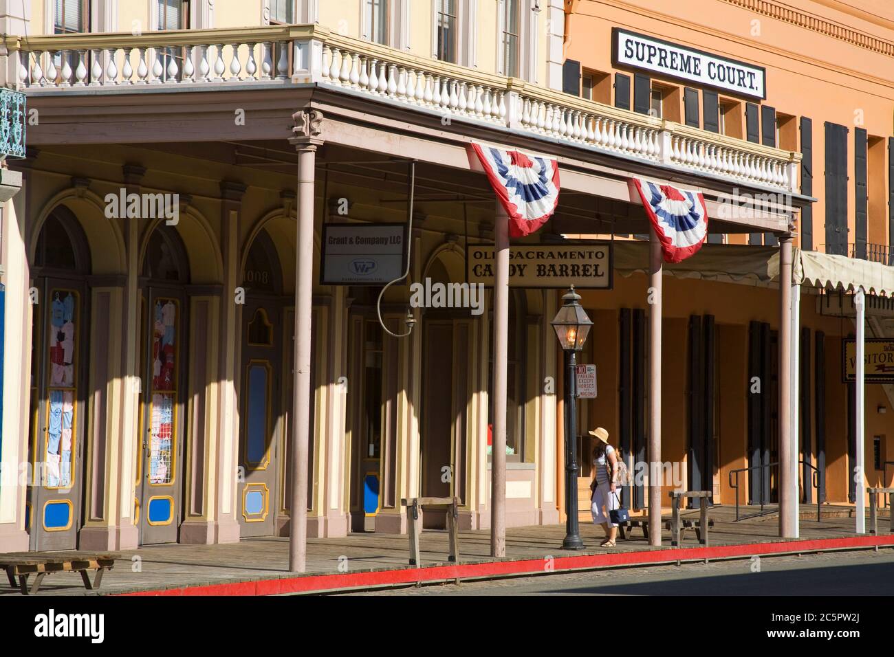 La Corte suprema nella Città Vecchia a Sacramento, California, Stati Uniti d'America Foto Stock